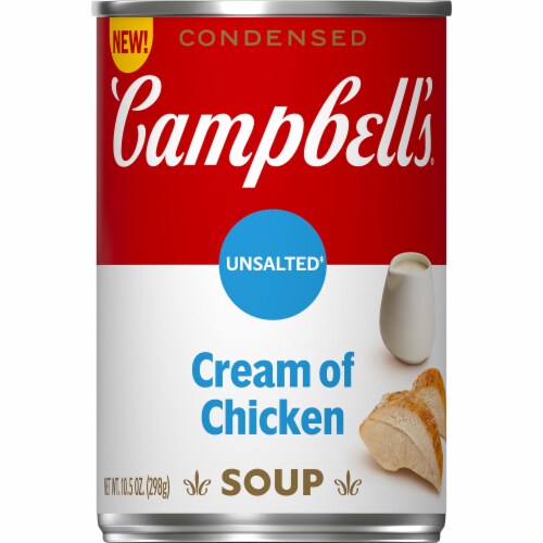 Campbell's® Condensed Unsalted Cream of Chicken Soup Case Sale Perspective: front