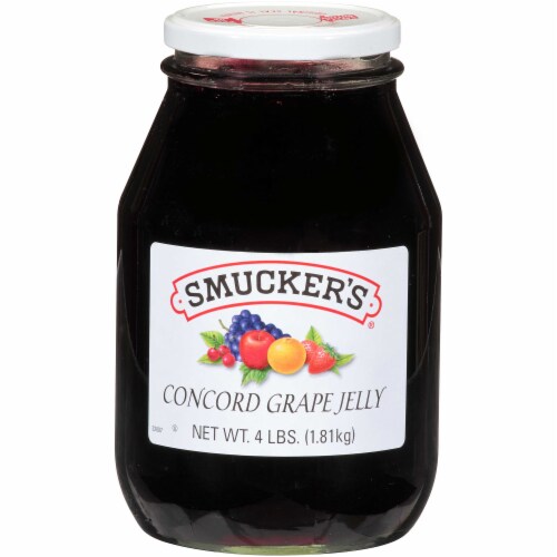 Smuckers Grape Jelly, 4 Pound -- 6 per case. Perspective: front