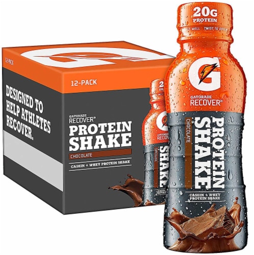  Gatorade Recover Protein Shake, Chocolate, 20g