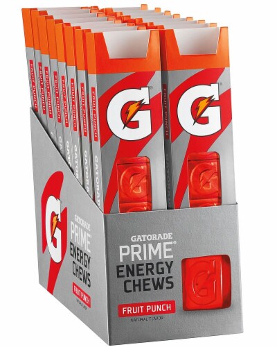 Gatorade Prime Fruit Punch Energy Chews Perspective: front