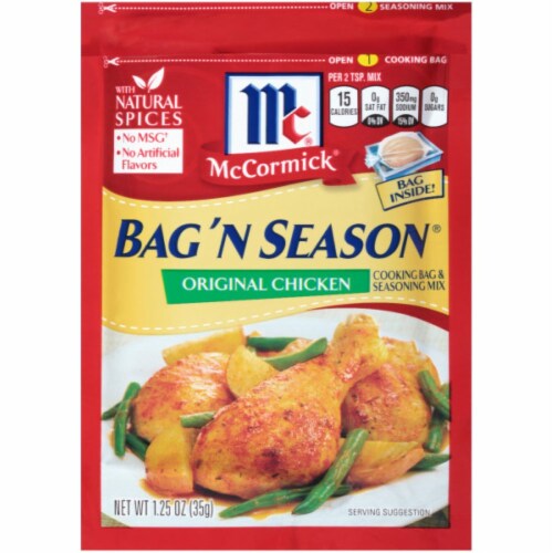 McCormick® Bag 'N Season Original Chicken Cooking Bag & Seasoning Mix, 6 ct  / 7.5 oz - Harris Teeter