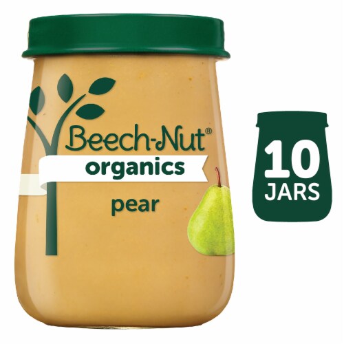 Beech-Nut Organics Pear Stage 1 Baby Food Perspective: front