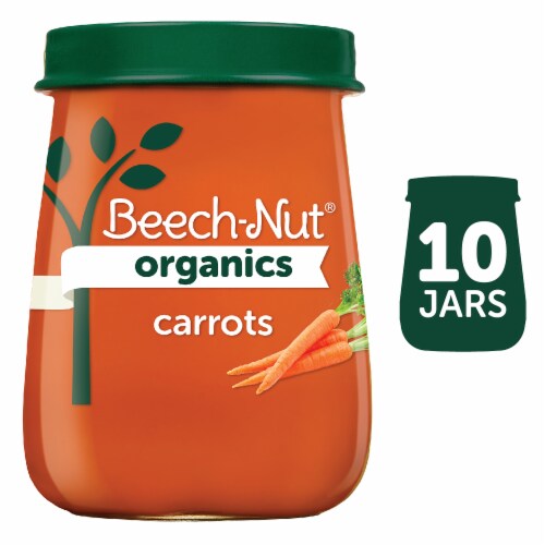 Beech-Nut Organics Just Carrots Stage 1 Baby Food Perspective: front