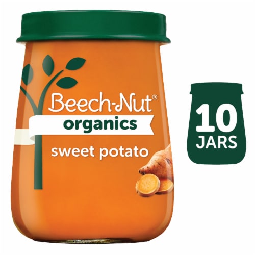 Beech-Nut Organics Just Sweet Potatoes Stage 1 Baby Food Perspective: front