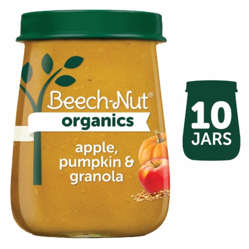 Beech-Nut Organics Apple Pumpkin & Granola Stage 2 Baby Food Perspective: front