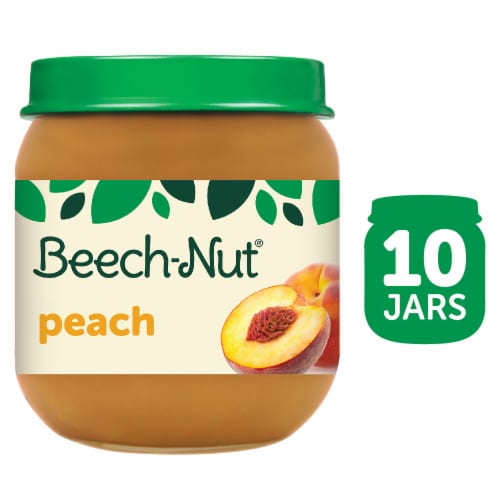 Beech-Nut Peach Stage 2 Baby Food Perspective: front
