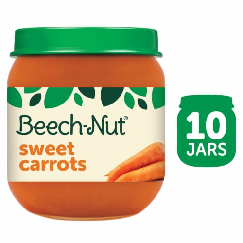 Beech-Nut Sweet Carrots Stage 2 Baby Food Perspective: front