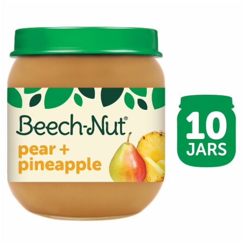 Beech-Nut Pear & Pineapple Stage 2 Baby Food Perspective: front