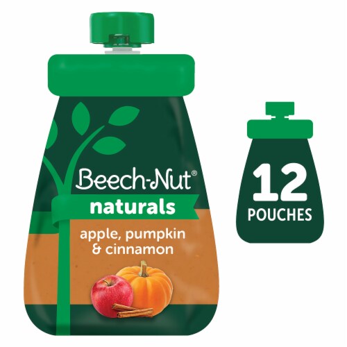 Beech-Nut Naturals Apple Pumpkin & Cinnamon Stage 2 Baby Food Perspective: front