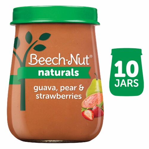 Beech-Nut® Naturals Guava Pear & Strawberries Stage 2 Baby Food Perspective: front