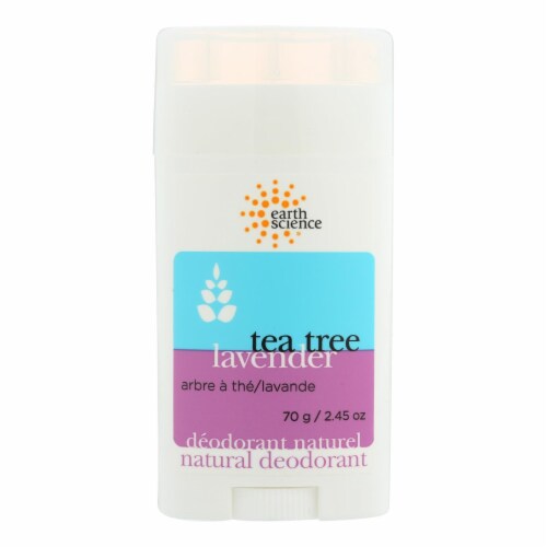 Earth Science Natural Tea Tree Deodorant Lavender - 2.5 oz Perspective: front