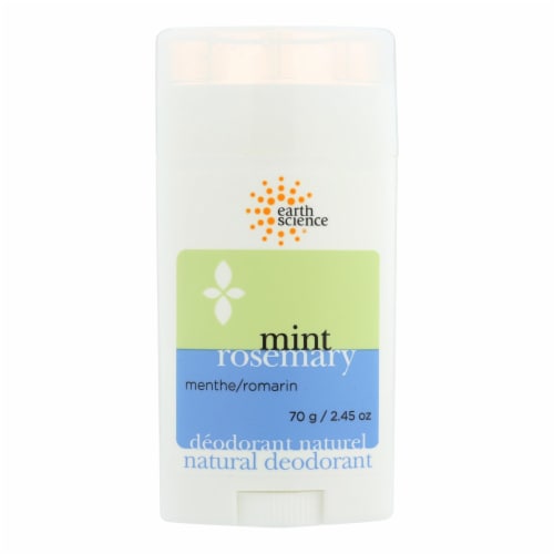 Earth Science Deodorant Natural Mint Rosemary - 2.5 oz Perspective: front
