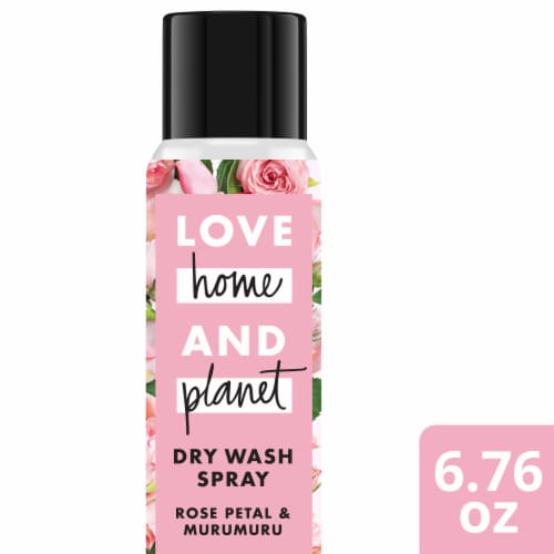 Love Home & Planet Rose Petal & Murumuru Dry Wash Spray Perspective: front