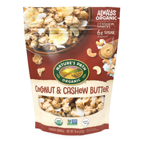 Nature's Path Organic® Coconut & Cashew Butter Crunchy Granola Perspective: front