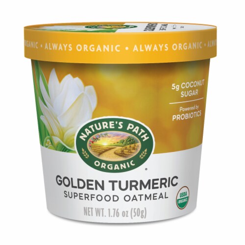 Nature's Path Organic Turmeric Oats 1.76oz Cup Perspective: front