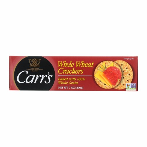 Carr's Crackers - Whole Wheat - Case of 12 - 7.1 oz Perspective: front