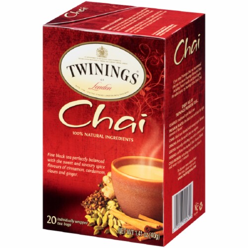 Twinings of London Chai Tea Bags 20 Ct (Pack of 6) Perspective: front