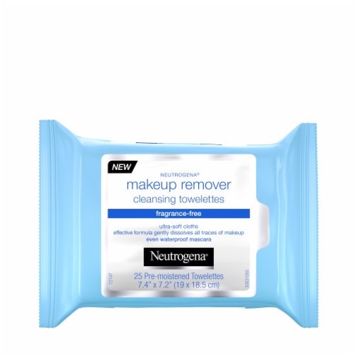 Neutrogena Fragrance-Free Makeup Remover Cleansing Towelettes Perspective: front