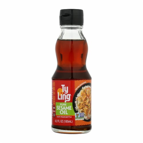 Ty Ling Oil - Sesame - Case of 12 - 6.2 fl oz Perspective: front