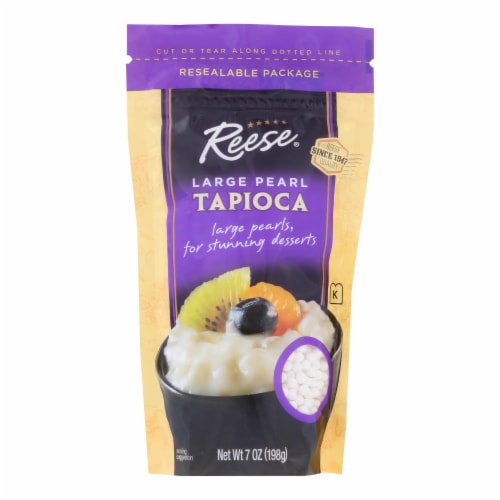 Reese Tapioca - Large Pearl - Case of 6 - 7 oz Perspective: front