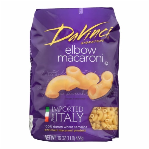 DaVinci – Elbow Macaroni Pasta – Case of 12 – 1 lb.