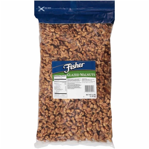 Fisher Glazed Walnuts, 5 Pound -- 1 each. Perspective: front