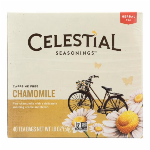 Celestial Seasonings Chamomile Herbal Tea - Case of 6 - 40 BAG Perspective: front