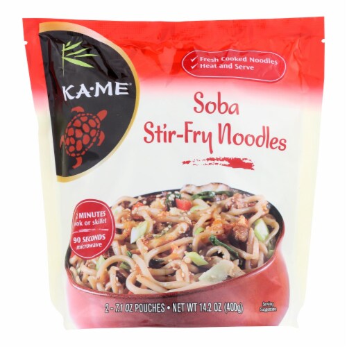 Ka'Me Soba Stir Fry Noodles - Case of 6 - 14.2 oz. Perspective: front