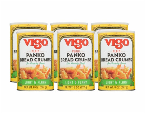 Vigo Plain Panko Breadcrumbs, 8 OZ (Pack of 6) Perspective: front