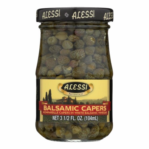 Alessi Capers in White Balsamic Vinegar Perspective: front