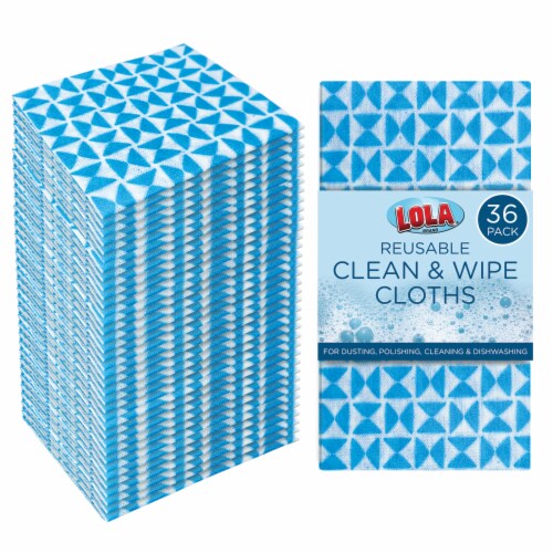 LOLA Anti-Microbial Clean N' Wipe Cloth, Comparable To Clorox Handi Wipes - 6 CT Perspective: front