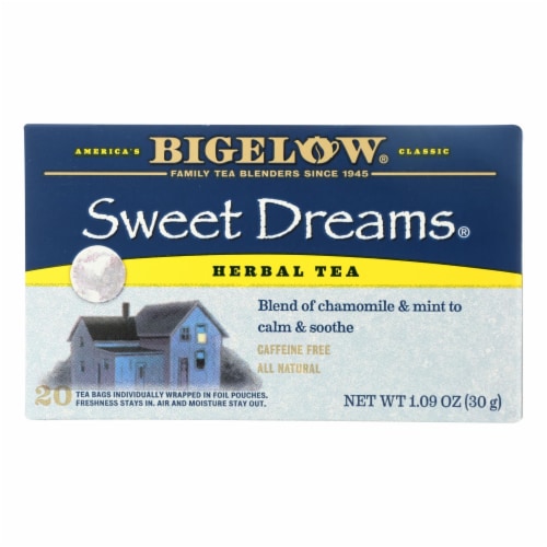 Bigelow Sweet Dreams Herbal Tea Perspective: front