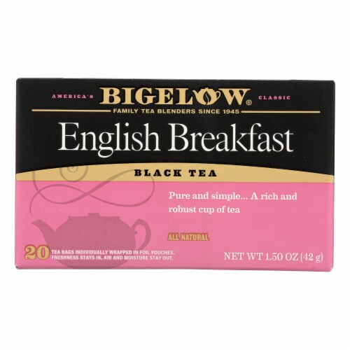 Bigelow Tea English Breakfast Black Tea - Case of 6 - 20 Bags Perspective: front