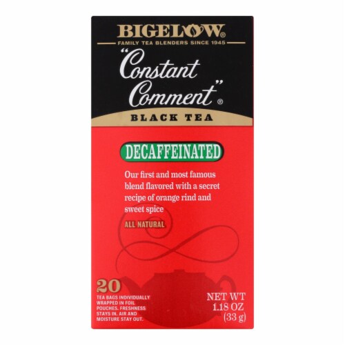 Bigelow Tea Constant Comment Decaffeinated Black Tea - Case of 6 - 20 Bags Perspective: front