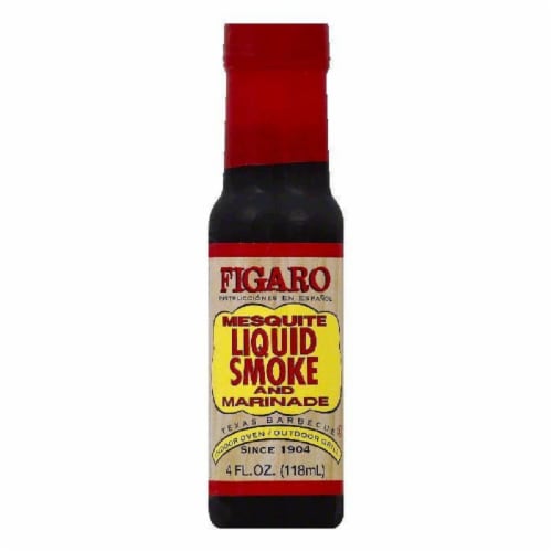 Figaro Mesquite and Marinade Liquid Smoke, 4 OZ (Pack of 12) Perspective: front