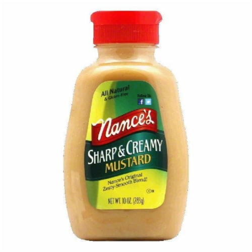 Nance's Mustard Sharp & Creamy, 10 OZ (Pack of 6) Perspective: front