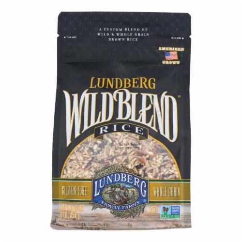 Lundberg Family Farms Wild Blend Rice - Case of 6 - 1 lb. Perspective: front