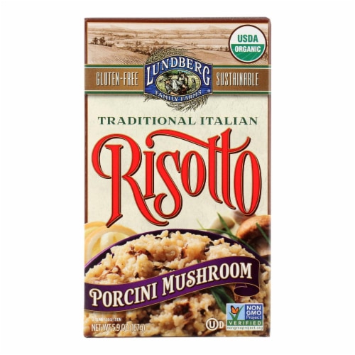 Lundberg Family Farms Risotto Porcini Mushroom - Case of 6 - 5.9 oz. Perspective: front
