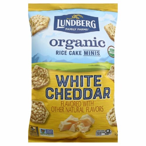 Lundberg Family Farms Organic Rice Cakes Minis White Cheddar, 5oz (Pack ...