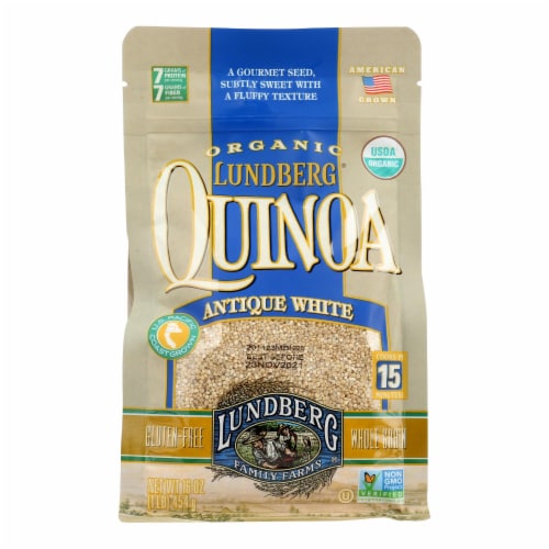 Lundberg Family Farms Organic California White Basmati Rice - Case of 6 - 1 lb. Perspective: front