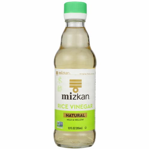 Mizkan Rice Vinegar Natural Mild & Mellow, 12 FL oz (Pack of 6) Perspective: front