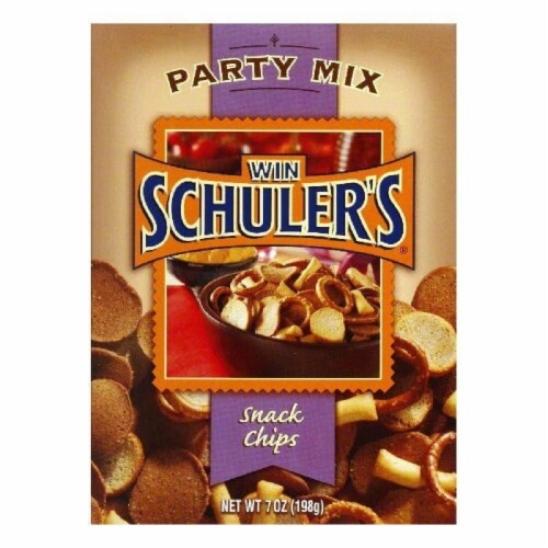 Win Schuler Party Mix Schips, 7 OZ (Pack of 12) Perspective: front