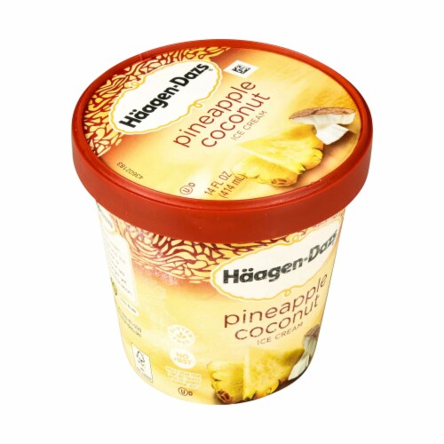 Haagen Dazs, Pineapple Coconut Ice Cream, Pint (8 Count), 8 Count