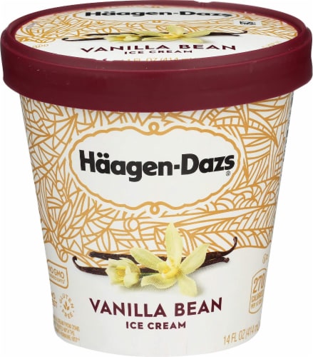 Haagen Dazs® Pint Vanilla Bean Ice Cream Perspective: front