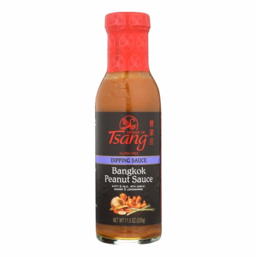 House of Tsang Bangkok Padang Peanut Sauce - Case of 6 - 11.5 oz. Perspective: front