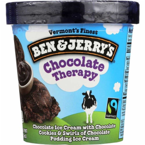 Ben & Jerry's Chocolate Therapy Ice Cream Perspective: front