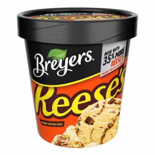 Breyers, Reese's Peanut Butter Cups Frozen Dessert, Pint (8 Count), 8 ...