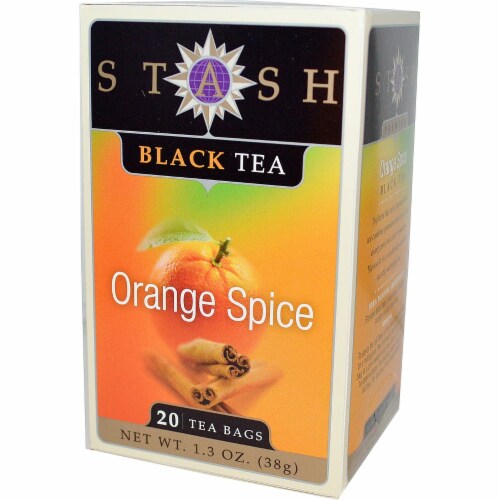 Stash Tea Orange Spice, Black Tea, 20 Bags Perspective: front