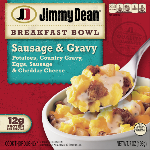 Jimmy Dean® Sausage & Gravy Breakfast Bowl Frozen Meal, 7 oz Kroger