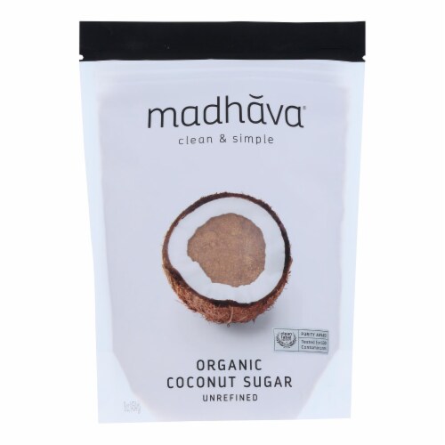 Organic Coconut Sugar 1 lb. Bag Perspective: front